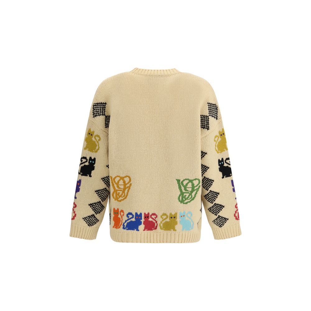 Cardigan Valentino in pile di lana multicolore