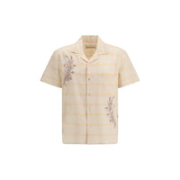 Chemise Baziszt multicolore à manches courtes en coton