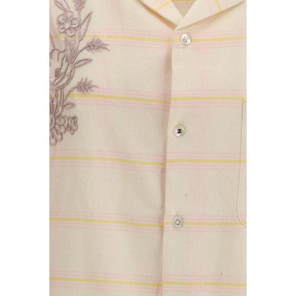 Chemise Baziszt multicolore à manches courtes en coton