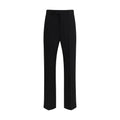 Pantalon de costume Valentino en laine polaire noire