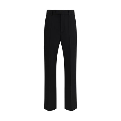 Pantalon de costume Valentino en laine polaire noire