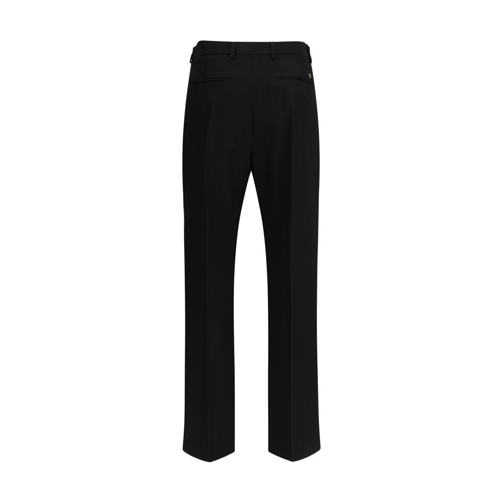 Pantalon de costume Valentino en laine polaire noire