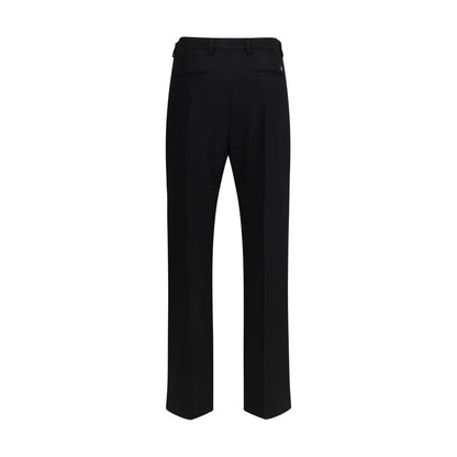 Pantalon de costume Valentino en laine polaire noire