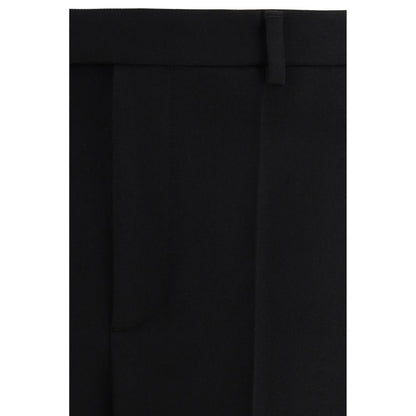 Pantalon de costume Valentino en laine polaire noire