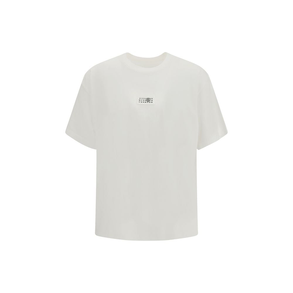 Maglietta in cotone bianco MM6