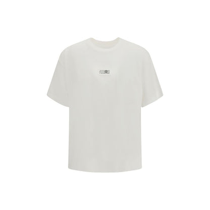 Maglietta in cotone bianco MM6
