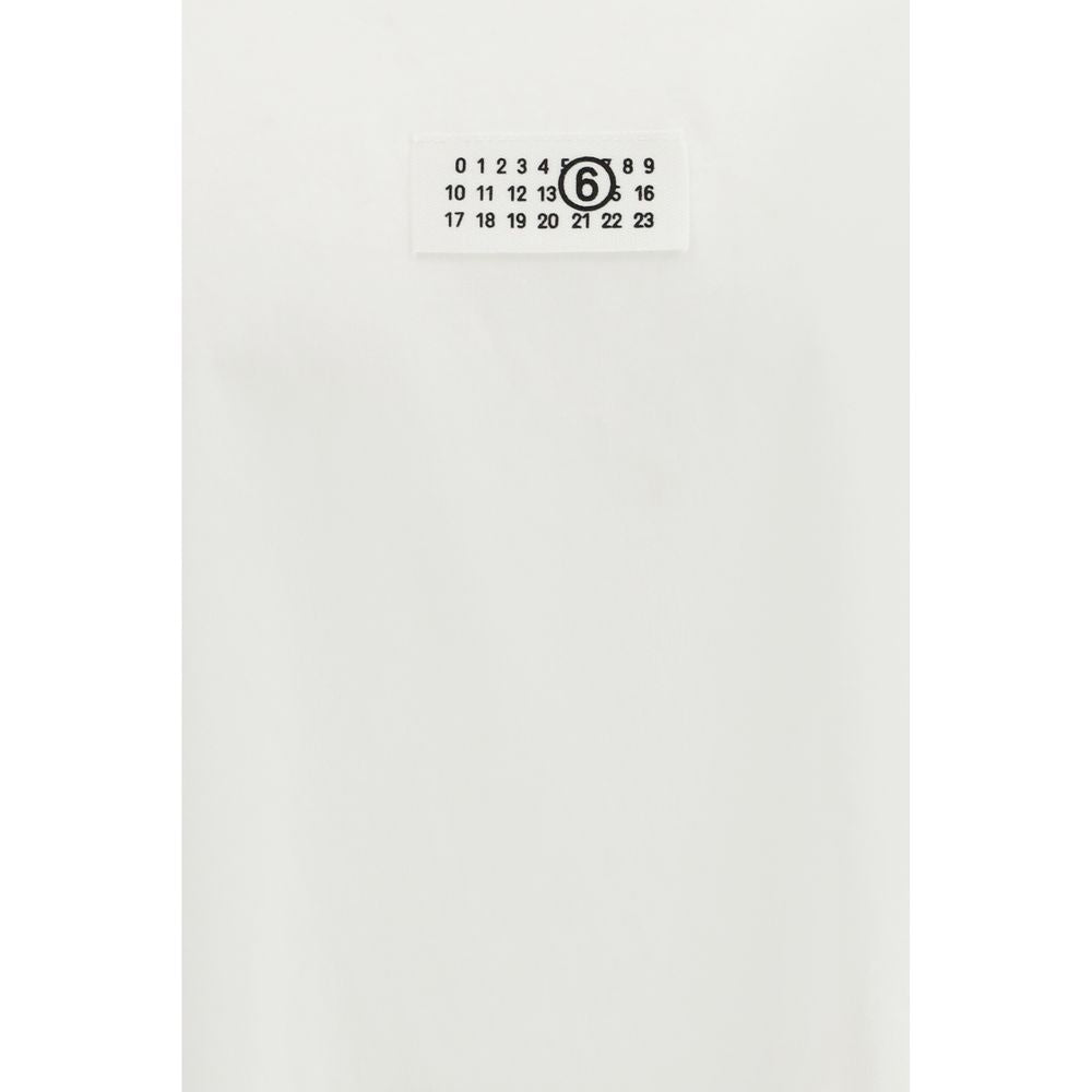 Maglietta in cotone bianco MM6