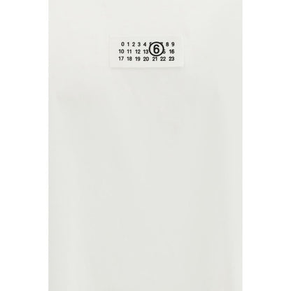Maglietta in cotone bianco MM6