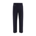 Pantaloni casual Prada in cotone blu