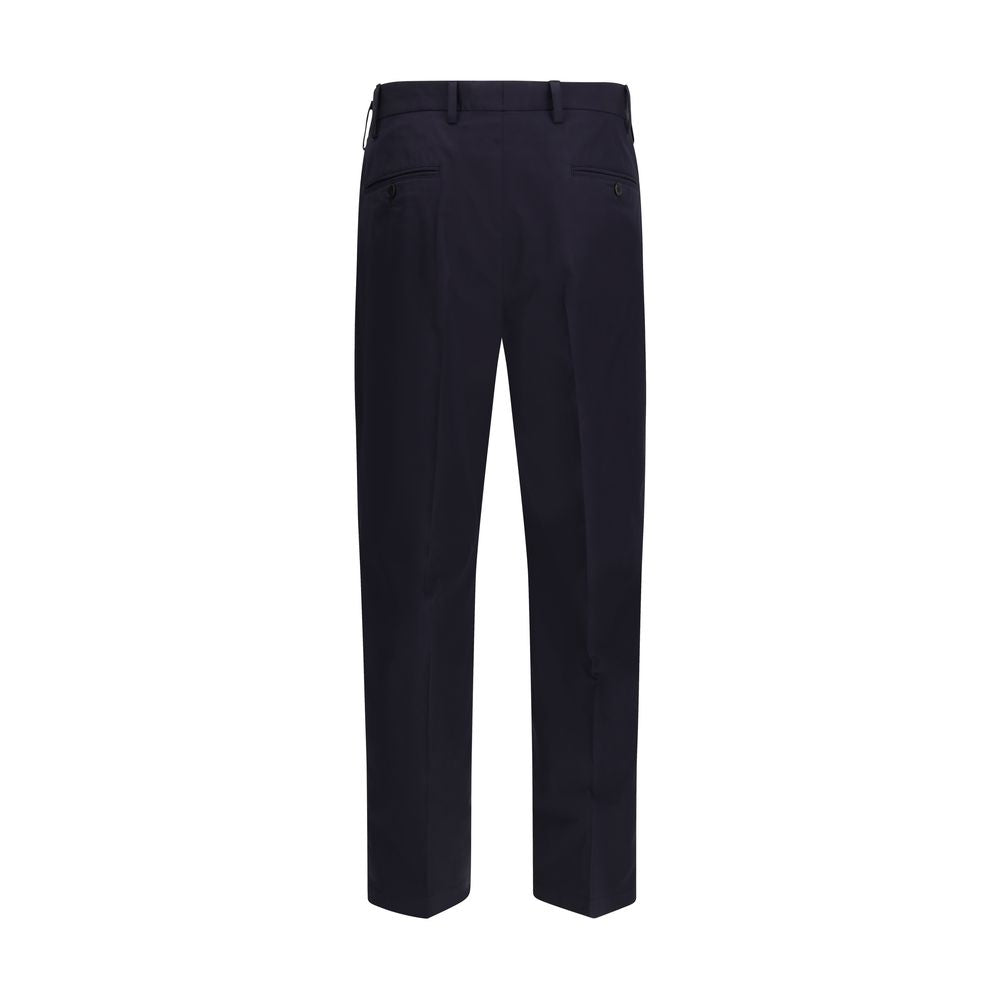 Pantaloni Casual Prada in Cotone Blu