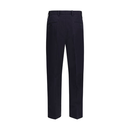Pantaloni Casual Prada in Cotone Blu
