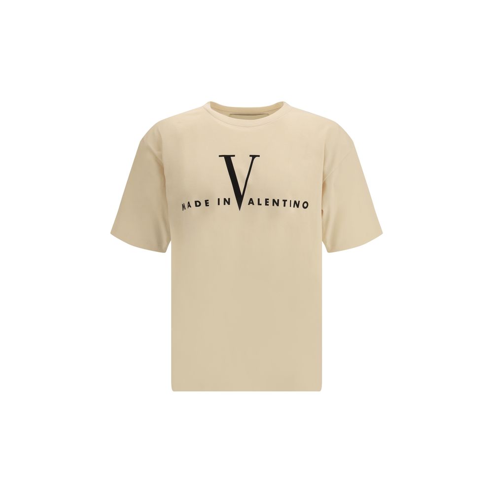 T-shirt Valentino in cotone beige