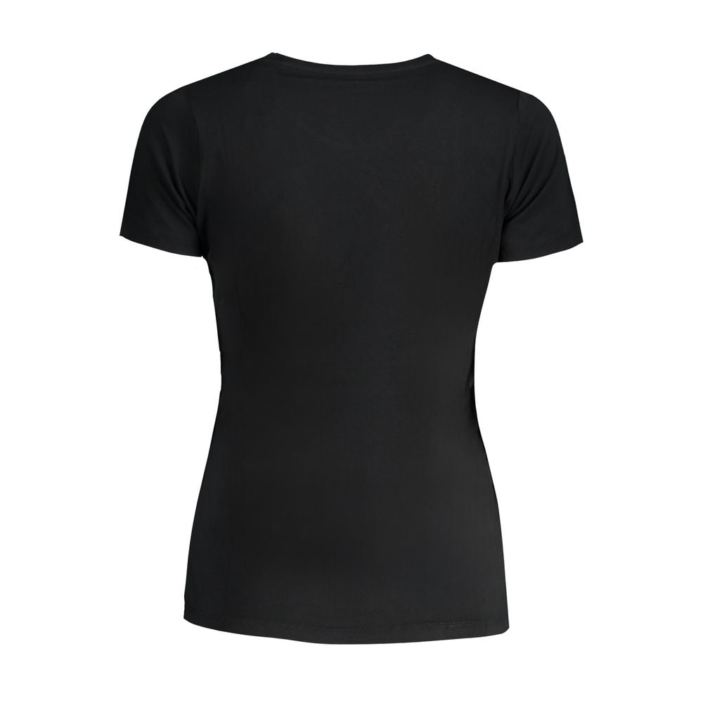 T-shirt da donna in cotone nero Pepe Jeans