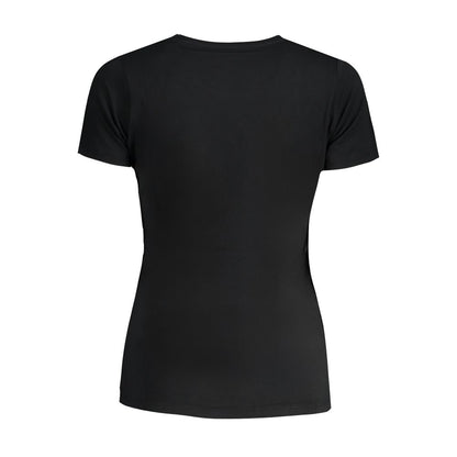T-shirt da donna in cotone nero Pepe Jeans