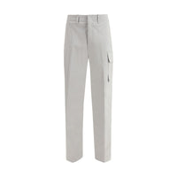Pantalon cargo Fendi en coton argenté