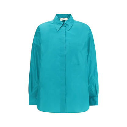 Camicia Fendi in seta blu