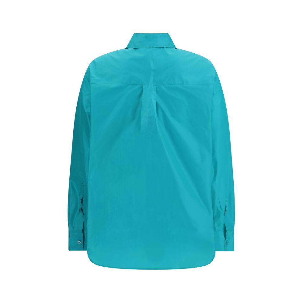 Camicia Fendi in seta blu