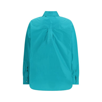 Camicia Fendi in seta blu