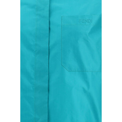 Camicia Fendi in seta blu