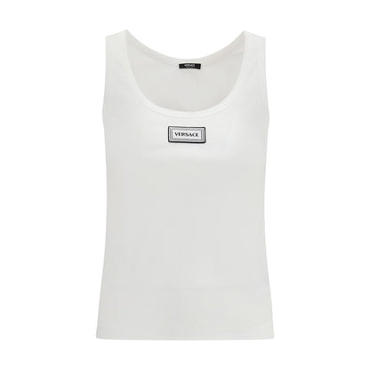Débardeurs en coton blanc Versace