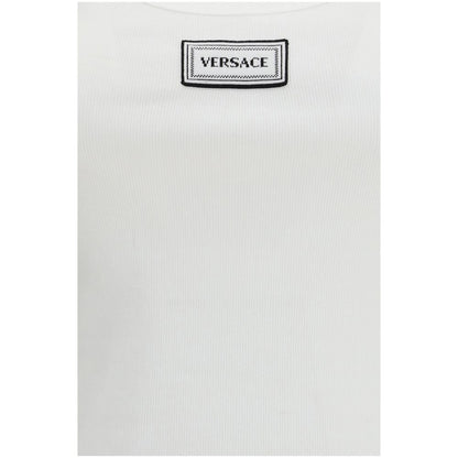 Débardeurs en coton blanc Versace