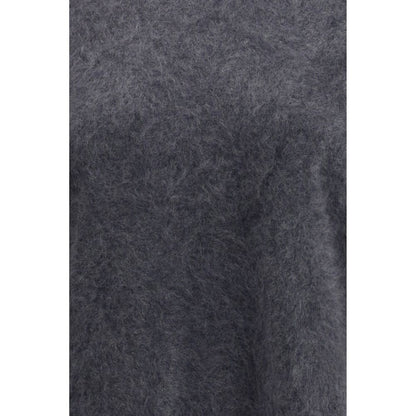Lisa Yang Grey Cashmere Short Sleeve Sweater