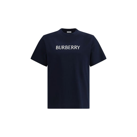 T-shirt in cotone blu Burberry