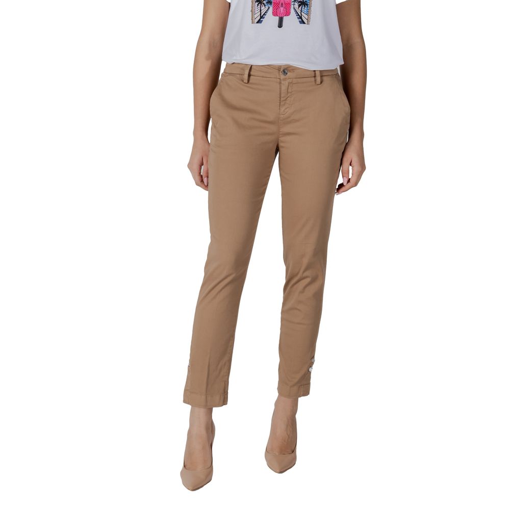 Pantalon chino Liu Jo en coton beige