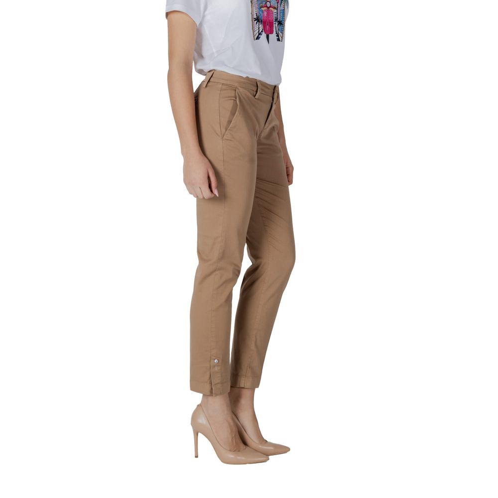 Pantalon chino Liu Jo en coton beige