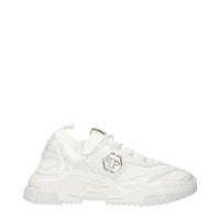 Philipp Plein Sneakers Basse in Tessuto Bianco