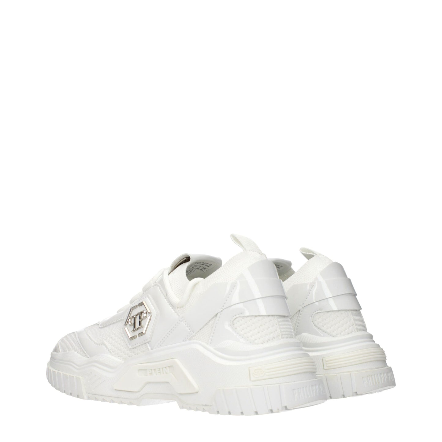 Philipp Plein Sneakers Basse in Tessuto Bianco