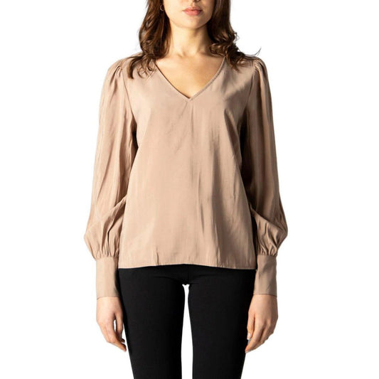 Camicetta Vila Clothes in seta beige