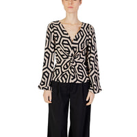 Jacqueline De Yong Beige Polyester Blouse
