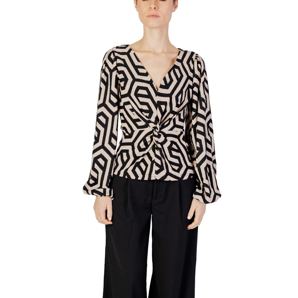 Jacqueline De Yong Camicetta in Poliestere Beige