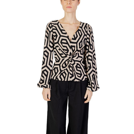 Jacqueline De Yong Camicetta in Poliestere Beige