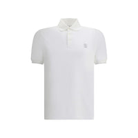 Polo Brunello Cucinelli in cotone bianco