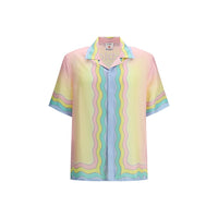 Camicia in seta fantasia multicolore Casablanca