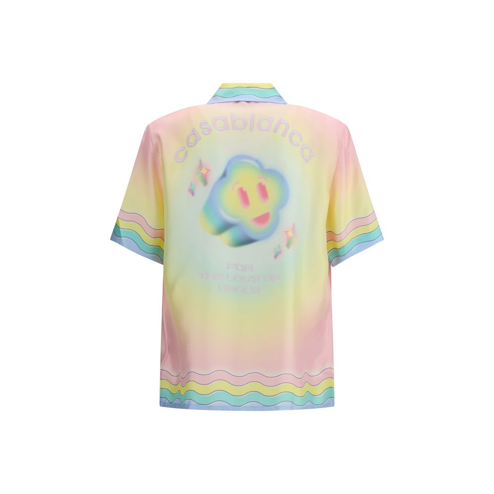 Camicia in seta fantasia multicolore Casablanca