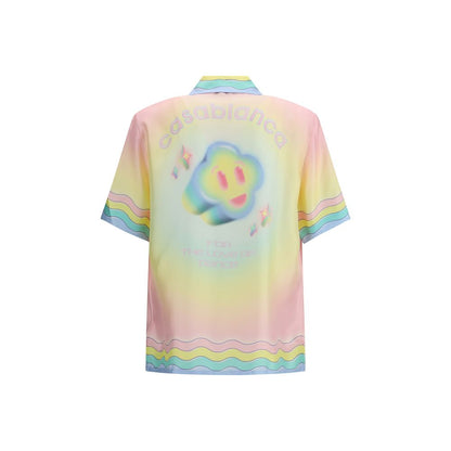 Camicia in seta fantasia multicolore Casablanca