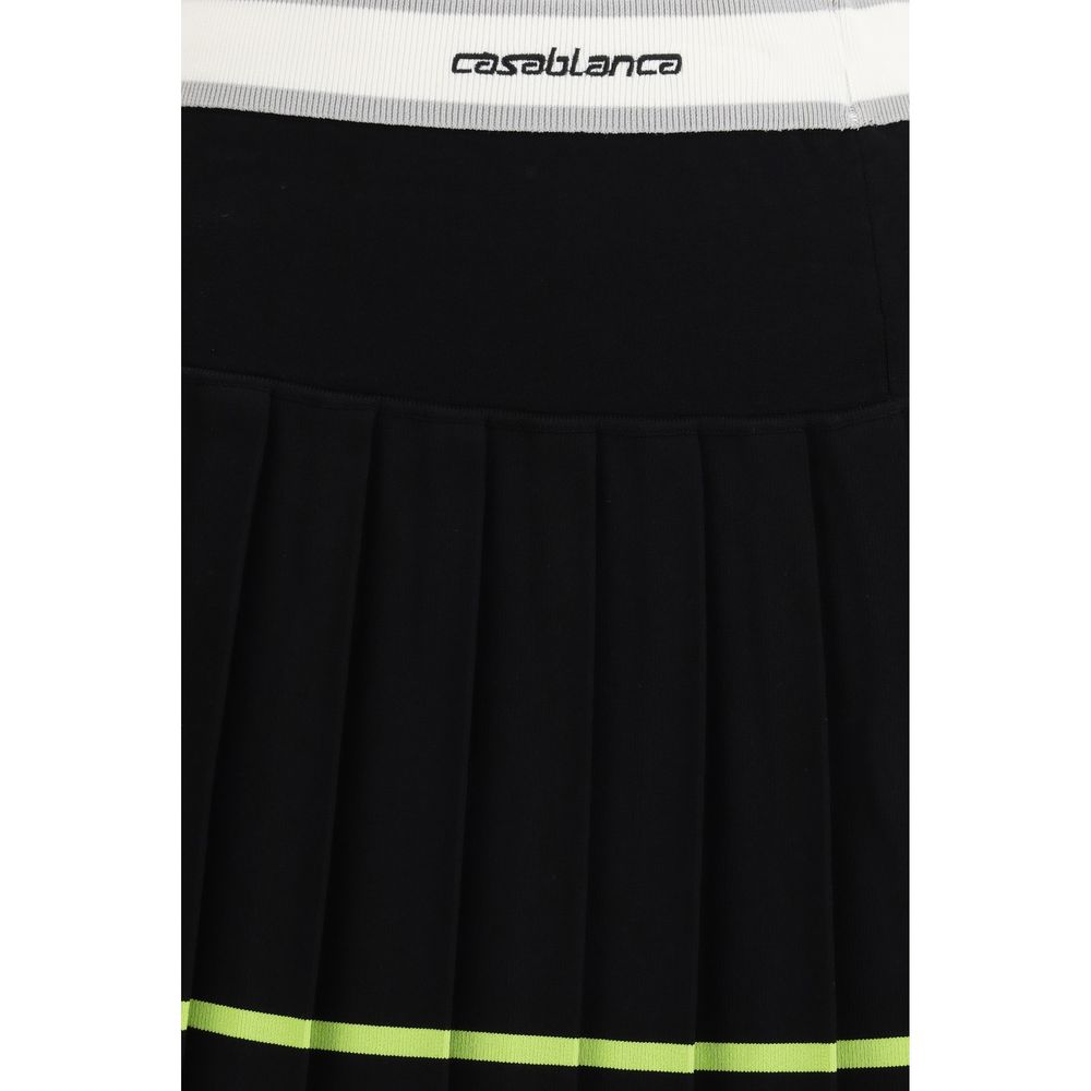 Mini-jupe noire en viscose Casablanca