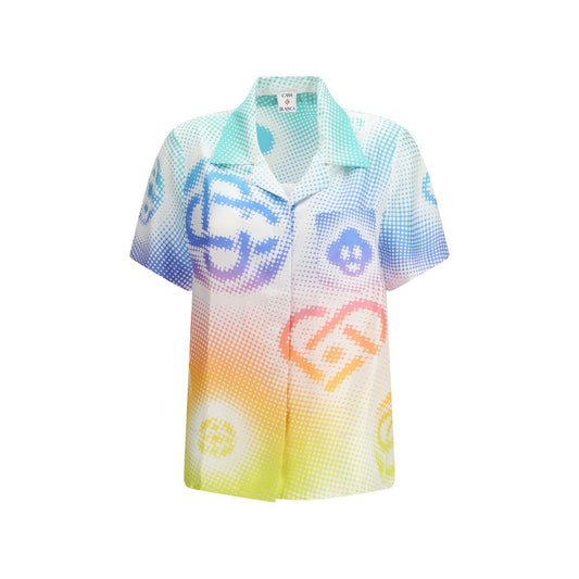 Camicia Casablanca a maniche corte in seta