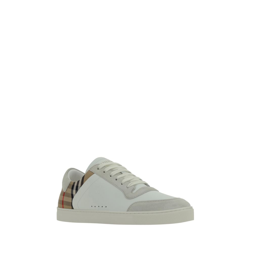 Sneakers basse Burberry in gomma bianca