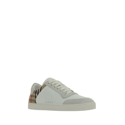 Sneakers basse Burberry in gomma bianca