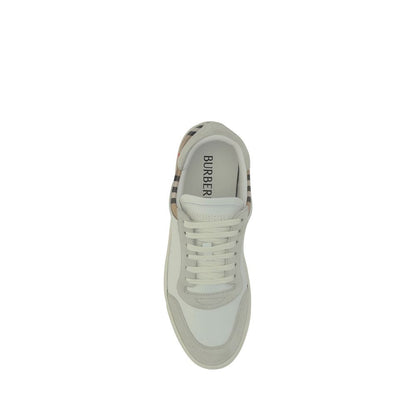 Sneakers basse Burberry in gomma bianca