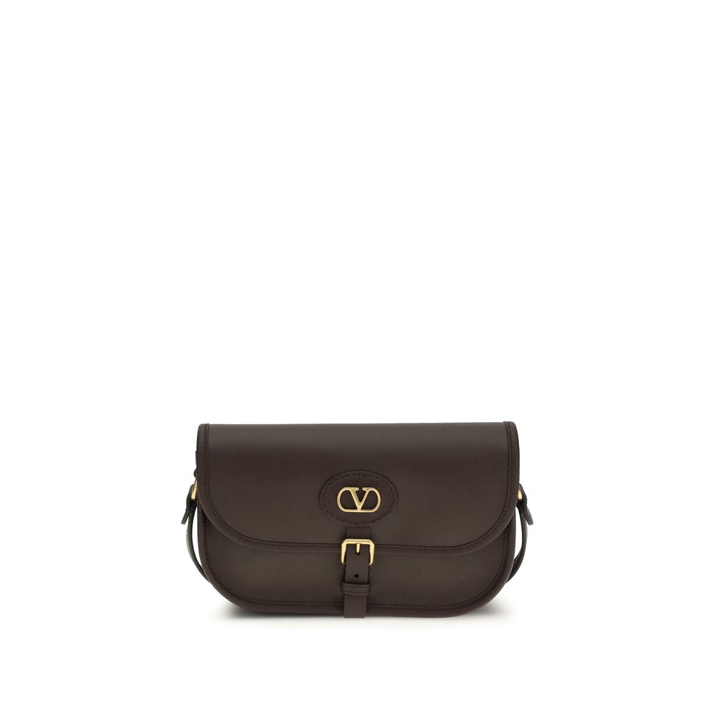 Sac bandoulière Valentino Garavani Bos Taurus en cuir de veau marron
