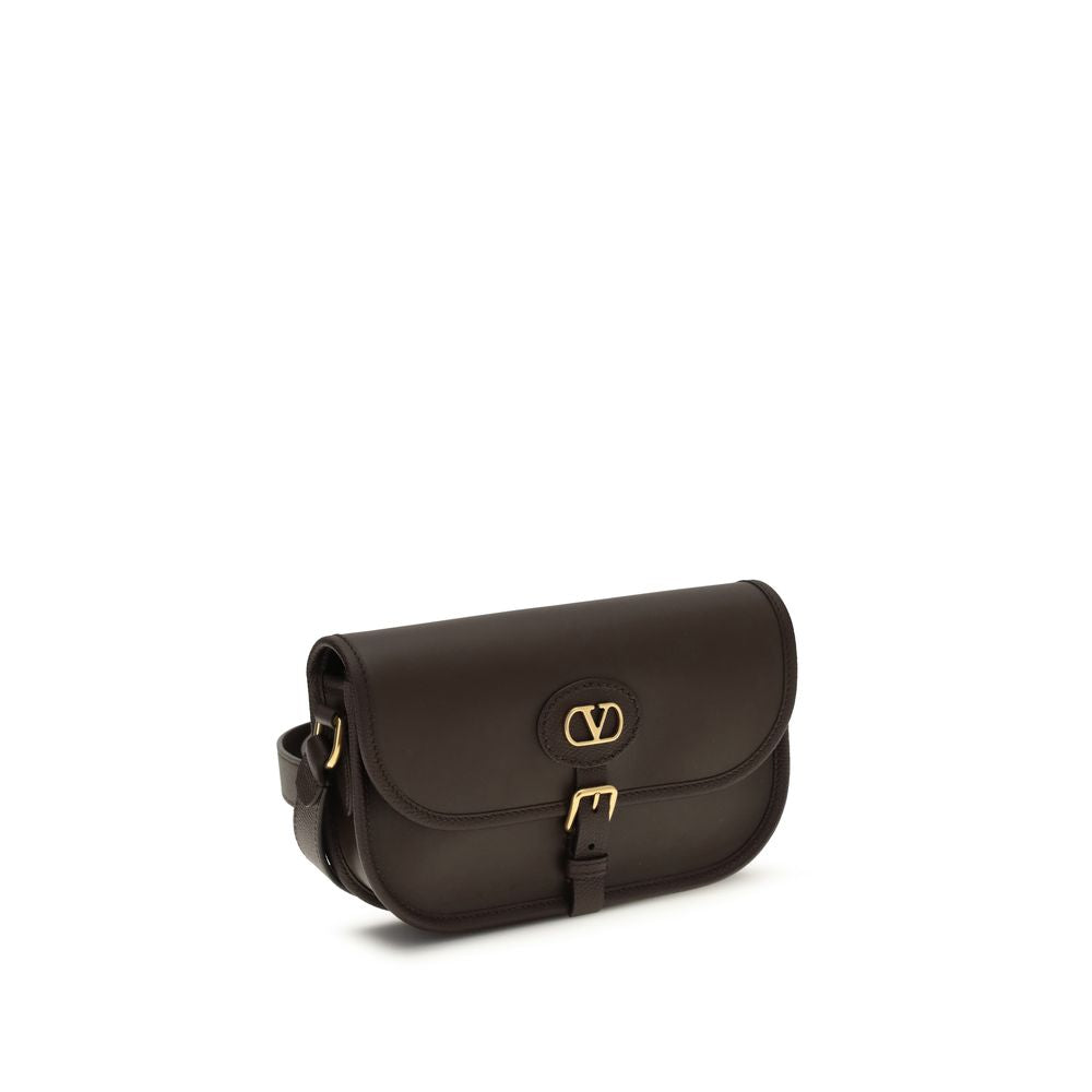 Sac bandoulière Valentino Garavani Bos Taurus en cuir de veau marron