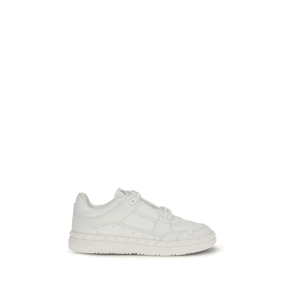 Baskets basses Valentino Garavani Bos Taurus en cuir de veau blanc