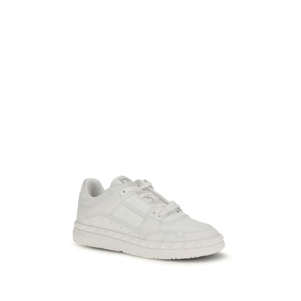 Baskets basses Valentino Garavani Bos Taurus en cuir de veau blanc