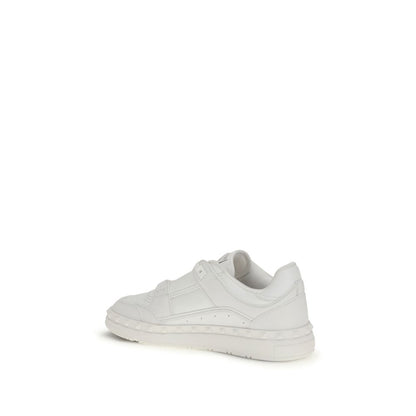 Sneakers basse Valentino Garavani Bos Taurus in pelle di vitello bianca