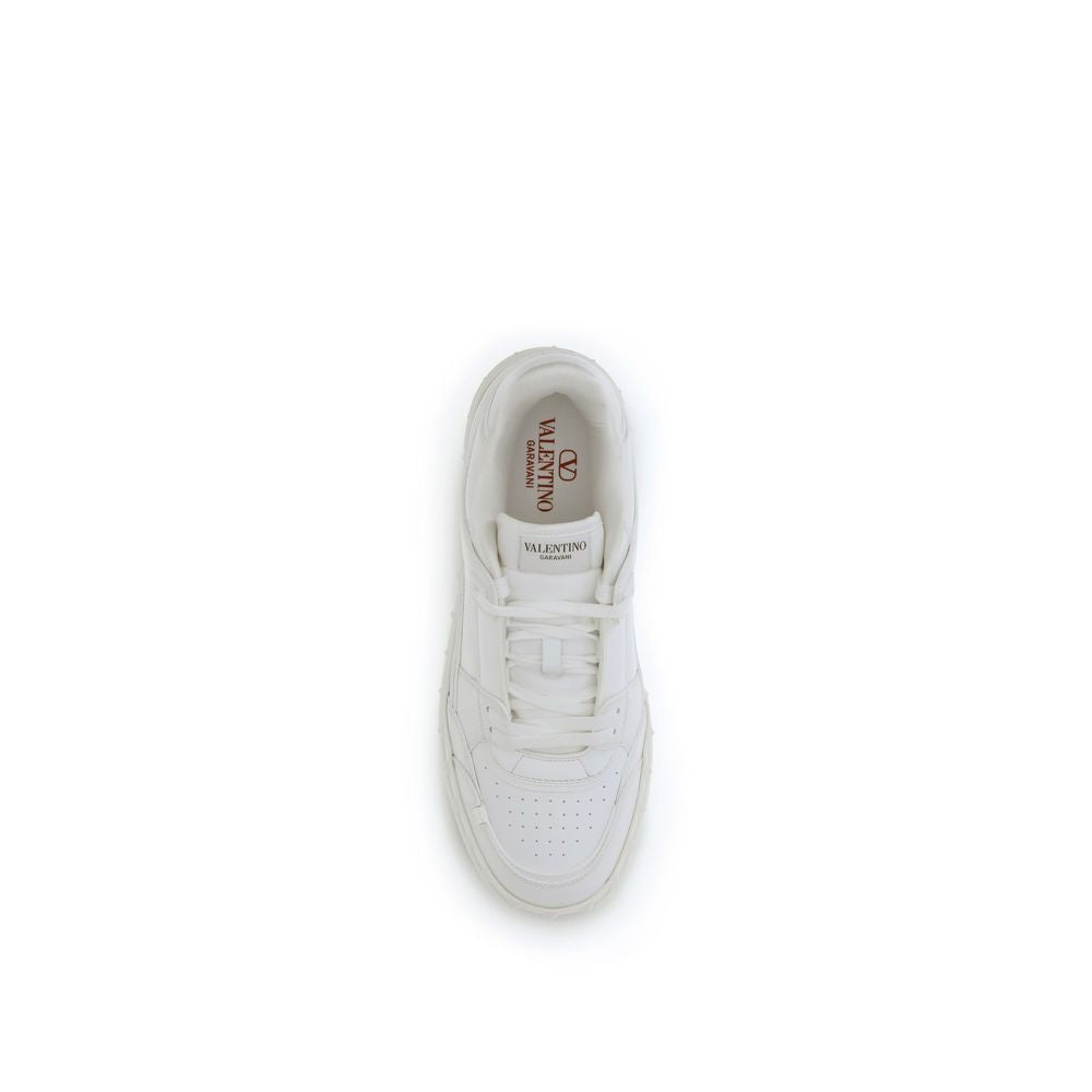 Baskets basses Valentino Garavani Bos Taurus en cuir de veau blanc